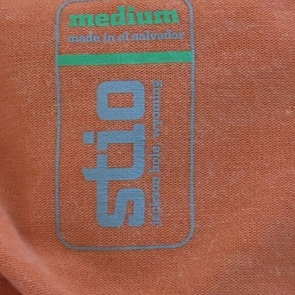 STIO Men's Sweater 1/4 Zip Pullover Lightweight Thumbholes Orange Size Medium - Picture 14 of 16